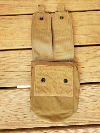 NEW USMC- MOLLE Saw Pouch/ Dump Pouch With Detachable Top Coyote